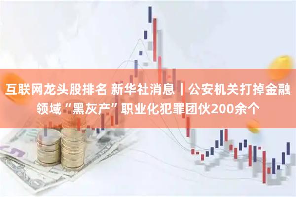 互联网龙头股排名 新华社消息｜公安机关打掉金融领域“黑灰产”职业化犯罪团伙200余个